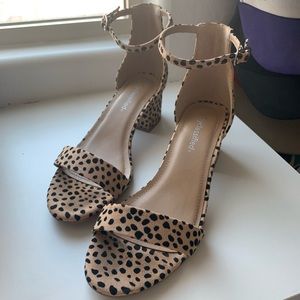 Cheetah print heels